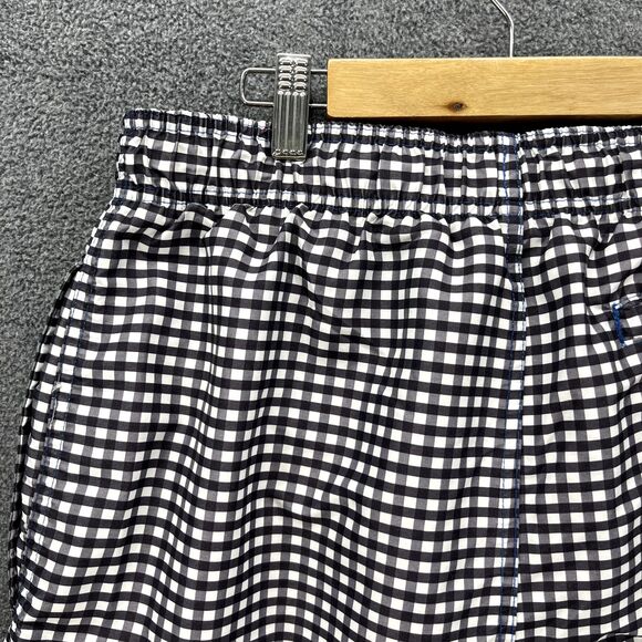 Beverly Hills Polo Club Trunks Mens Small Swimming Shorts Black White Check - Picture 11 of 14